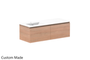 Glacier Lite Ceramic All-Drawer Slim Vanity, 1200mm - Bowl Options