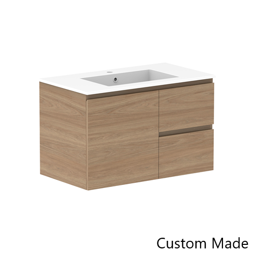 Glacier Lite Twin 900mm Vanity, CastMarble Top, Bowl Options