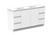 Swift Ceramic Trio Vanity, 1500mm Double Bowl