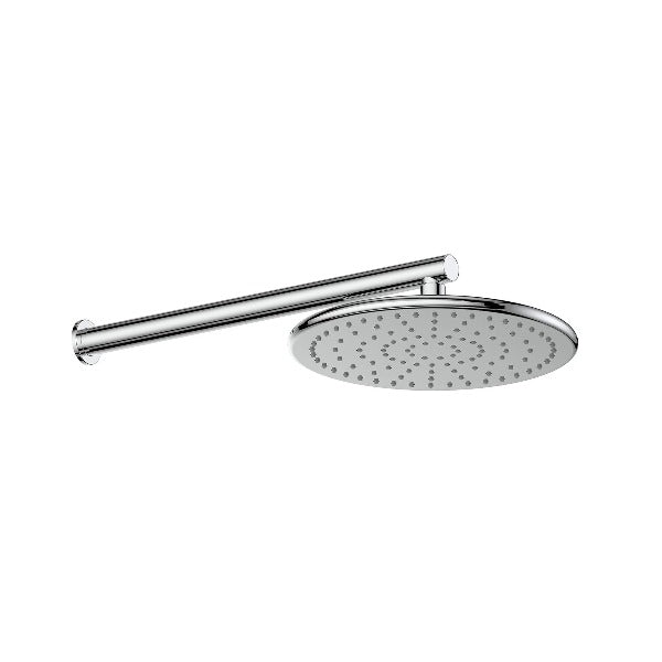 Greens Glint Overhead Wall Shower - Chrome