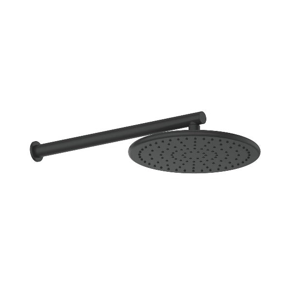 Greens Rocco Overhead Wall Shower - Matte Black