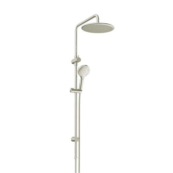 Greens Glint AirFlo Combination Twin Rail Shower - Brushed Nickel