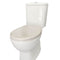 Haron Aquarius White Toilet Seat Slow Close Bottom Fix Chrome Hinges TS-1000
