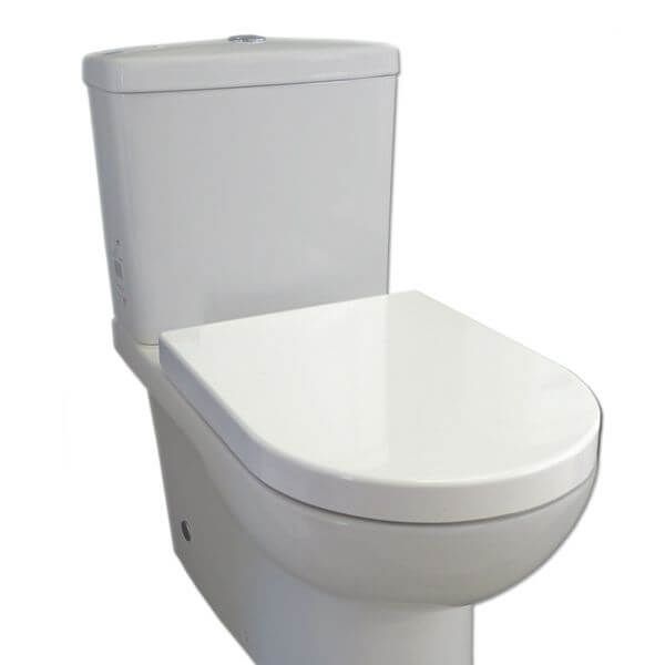 Haron Dune White Toilet Seat Slow Close Quick Release Hinges TS-2100