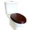 Haron Mahogany Veneer Timber Toilet Seat Slow Close Bottom Fix Hinges TS-8800CP