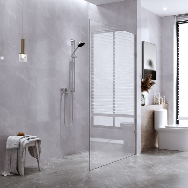 Tena Fixed Panel Shower Screen - 900mm Wide