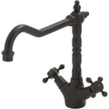 Fienza Lillian Shepherds Crook Sink Mixer Matte Black, 336106BK