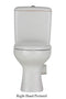 Liwa Skew Close Coupled Toilet Suite - White