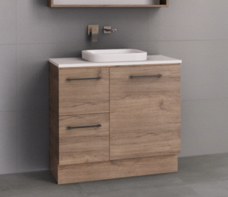 Manhattan 900mm Floor Standing Vanity Unit with Above or Under Counter Basin