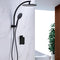 Nero Fresh Short Combination 250mm Overhead Shower Set - Matte Black