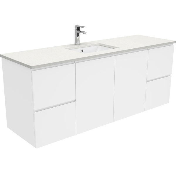 Fienza 1500mm Wall Hung Vanity Unit with Stone Top & Undermount Basin