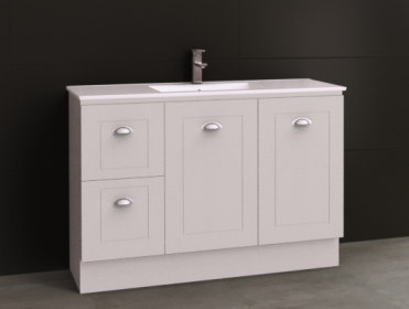 Manhattan Classic 1200mm Floor Standing Vanity, Single or Double Bowl ...