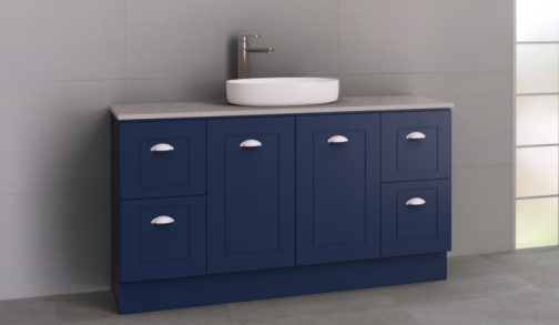 Manhattan Classic 1500mm Floor Standing Vanity, Single Above or Under Counter Basin