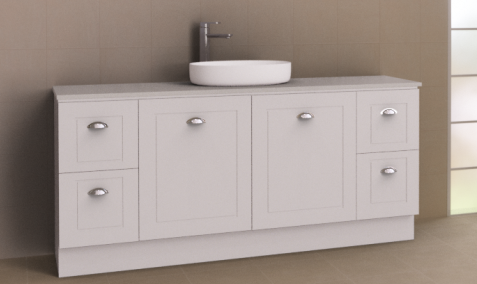 Manhattan Classic 1800mm Floor Standing Vanity, Single Above or Under Counter Basin