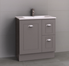 Manhattan Classic 750mm Floor Standing Vanity with Ceramic Top