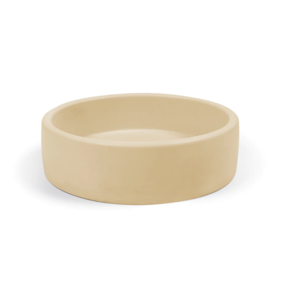 Nood Co Bowl Round Concrete Basin - Custard