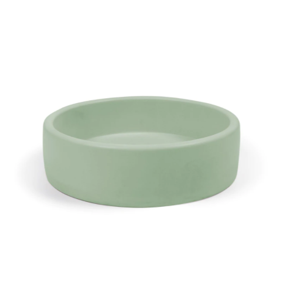 Nood Co Bowl Round Concrete Basin - Mint