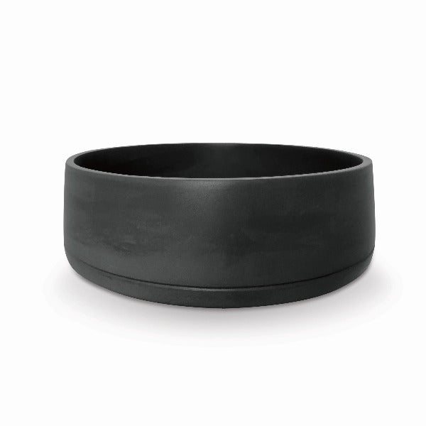 Nood Co Funl Round Concrete Basin - Charcoal