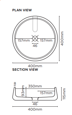 Nood Co Funl Round Concrete Basin - Clay