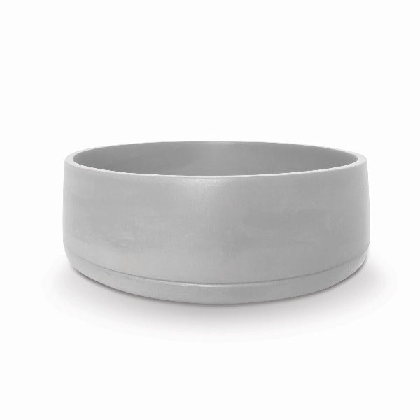 Nood Co Funl Round Concrete Basin - Sky Grey