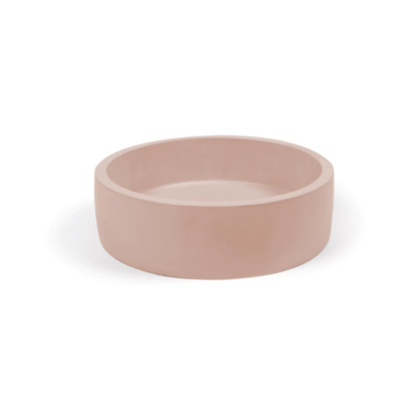 Nood Co Hoop Round Concrete Basin - Blush Pink