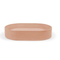 Nood Co Pill Oval Concrete Basin -Pastel Peach