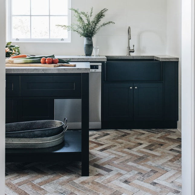 Turner Hastings Novi 76 x 46 Fireclay Single Butler Sink - Matte Black
