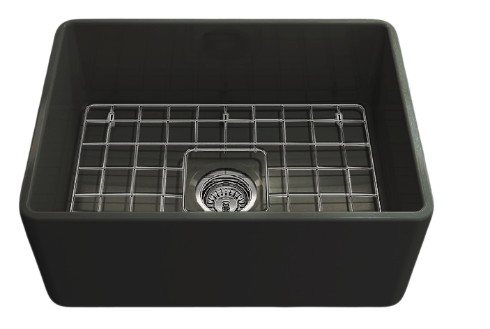 Turner Hastings Novi 60 x 46 Fireclay Single Butler Sink - Matte Black NO60FS-MB