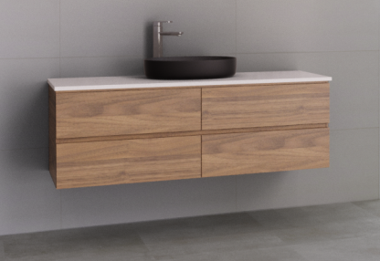 Manhattan All-Drawer 1500mm Wall Hung Vanity, Above or Under Counter Basin