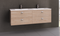 Manhattan All-Drawer 1500mm Wall Hung Vanity with Moulded Top, Double Bowl