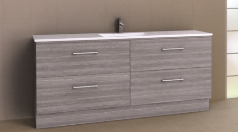 Manhattan All-Drawer 1800mm Floor Standing Vanity with Acrylic Top