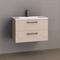 Manhattan All-Drawer 750mm Wall Hung Vanity with Ceramic Top