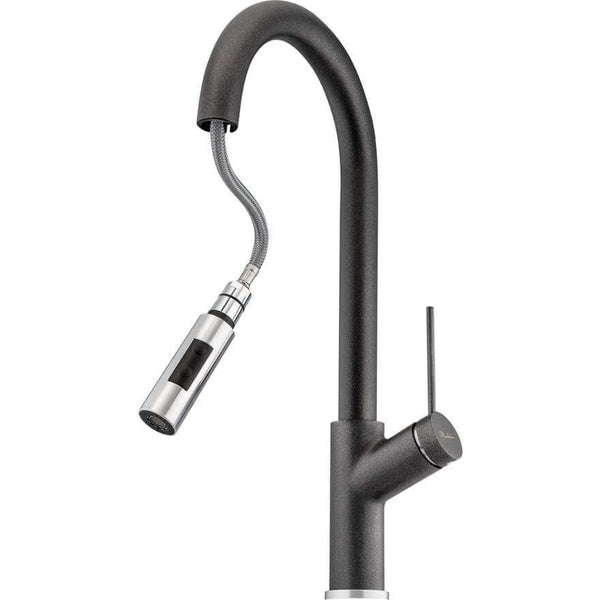 Oliveri Vilo Pull Out Sink Mixer - Santorini Black