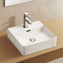 Perugia Square Above Counter Basin - White