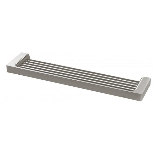 Gloss Shower Shelf - Brushed Nickel