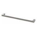 Gloss Single Towel Rail 600mm - Brushed Nickel