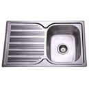 Porta Square Sink 780X480 Single Bowl and Single Drainer Sink