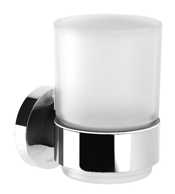 Radii Tumbler & Holder Round - Chrome