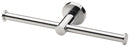 Radii Double Toilet Roll Holder Round Plate - Chrome