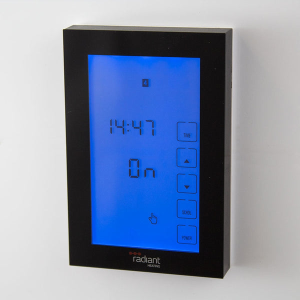 Radiant Glass Fronted Vertical Touch Screen Timer -