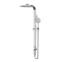 Rain Round Overhead Shower and Handshower on Column, Single Hose. Chrome