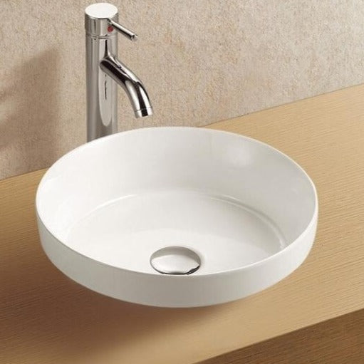 Ravenna Round Semi Inset Basin - White