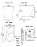 Rimini Rimless Wall Faced Pan & Seat