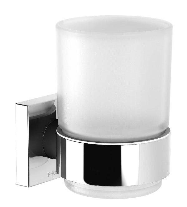 Radii Tumbler & Holder Square - Chrome