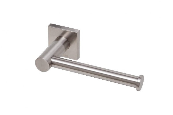 Radii Toilet Roll Holder Square Plate - Brushed Nickel