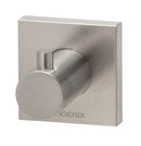 Radii Robe Hook Square Plate - Brushed Nickel