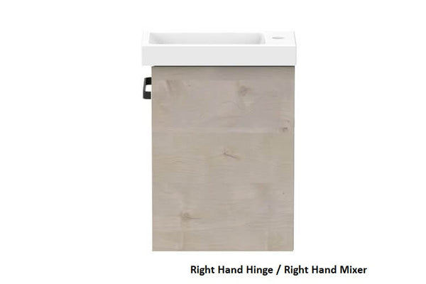 Seek 400mm Wall Hung Vanity - White Basin