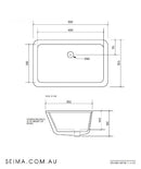 Plati Undermount Basin - Black 191471