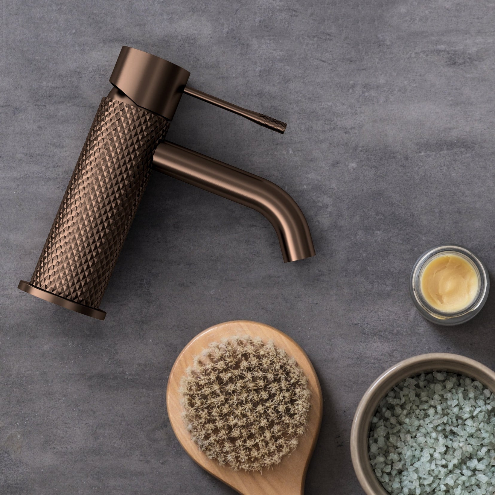 Nero Opal Basin Mixer - Brushed Bronze PVD NR251901BZ