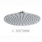 SNAP Round Shower Head Stainless Steel 300x2mm Thin